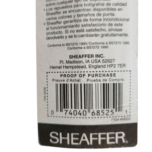 Lot of 3 Sheaffer Ballpoint School Pens Refillable Black Ink Red Blue NEW - Picture 5 of 5